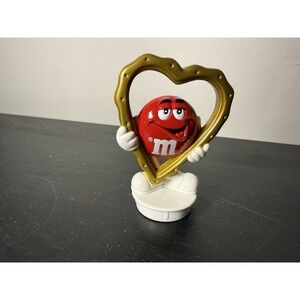 Vintage M&m Candy Topper Red Heart Shape Frame Valentines Day